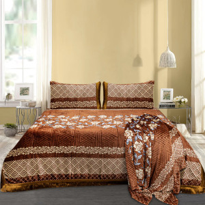 Floral Fleece Blanket Set